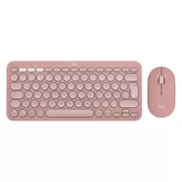 Logitech Pebble 2 Combo klaviatūra ir pelė RF belaidis + Bluetooth QWERTZ vokiškas rožinis (920-012205)