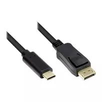 Good Connections GC-M0106 - 2 m - USB Type-C - DisplayPort - Kištukas - Kištukas - Auksuotas
