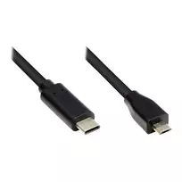 Good Connections GC-M0124 USB laidas 3 m, USB Type-C – Micro USB Type-B, vyriški jungtys, 480MB/s