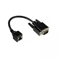 Good Connections GC 4945-MF – adapterinis kabelis RJ45 lizdas > D-Sub 9 kontaktų kištukas, juodas, 0,1 m
