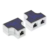 Modulinis T-adapteris, 1x RJ45 lizdas į 2x RJ45 lizdus, 1:1 kontaktavimas, Good Connections GC-N0153