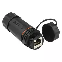 Good Connections IP68 lauko RJ45 jungtis Cat.6a, visiškai ekranuota, juoda