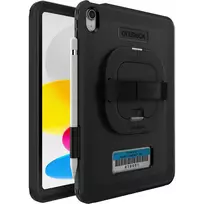 Otter Products OtterBox Defender Series - Hintere Abdeckung für Tablet - widerstandsfähig - mit Ständer & Handschlaufe - Schwarz - für Apple 10,9-inch