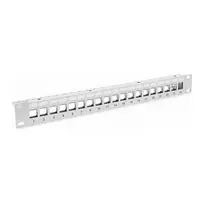EFB-Elektronik skirstomasis skydas Patchpanel 48,30 cm (19 inch) 1HE, 24 prievadų, pilkas, be keystone