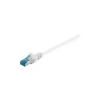 Wentronic Goobay CAT 6a Patch Laidas, S/FTP (PiMF), Baltas, 3 m - LSZH Halogen-Free, Varis (93790)