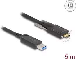 DeLOCK 83200 aktyvus optinis kabelis USB 10Gbps Type-A į Type-C 5 m