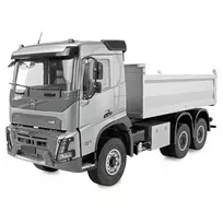 Radijo bangomis valdomas Amewi Volvo FMX E015 6x4 savivartis 1:14 RTR sidabrinis