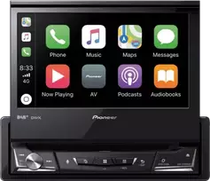 Pioneer AVH-Z7200DAB, juodas, 1 DIN, CD, DVD, MOSFET, AAC, FLAC, MP3, WAV, WMA, JPEG