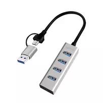 USB 3.0 4 prievadų USB-A šakotuvas 5Gbit/s