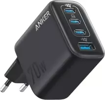 Anker Zolo 70W įkroviklis 4 prievadai 3x USB-C 1x USB-A GaN juodas