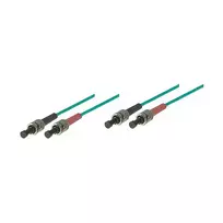 Patch kabelis LWL Duplex OM3 (daugiamodis, 50/125) ST/ST, LSZH, 3 m, Good Connections®