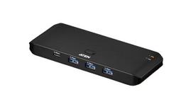 USB 3.2 Gen 1 dalijimo jungiklis ATEN US4324 — 2 pagrindiniai kompiuteriai 4 įrenginiams, USB-A/USB-C sąsajos, 5Gbit/s