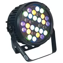 LIGHT4ME BLACK PAR 30x3W RGBA-UV LED prožektorius