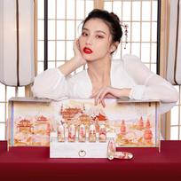 Lady Flower Shadow Lotus Makeup Gift Box: 3D Paper-Cut Lipstick Set, Perfect Christmas Gift for Her white