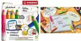 Stabilo MARKdry NEON Whiteboard Marker Set 648/4-01, 4 vnt., įvairių spalvų