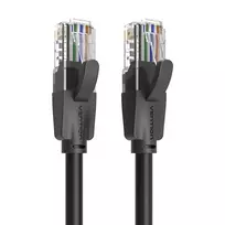 Tinklo kabelis UTP CAT6 Vention IBEBG RJ45 Ethernet 1000Mbps 1,5m Juodas