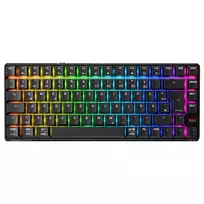Belaidė žaidimų klaviatūra Cherry XTRFY K33 Compact 75% QWERTZ vokiška USB + RF + Bluetooth RGB juoda