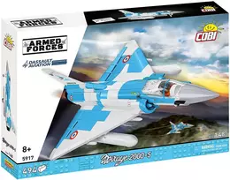 Cobi Mirage 2000-5F lėktuvo modelis iš kaladėlių, Ginkluotųjų pajėgų serija, 495 detalės, mastelis 1:48