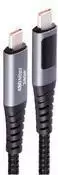 USB C į USB C laidas ShiverPeaks BS14-59035 USB 2.0, 2 m, auksuoti kontaktai, magnetinis ekranavimas, juoda/pilka