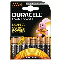 Duracell MN2400B8 AAA šarminė baterija, 1,5 V, 8 vnt.
