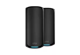 NETGEAR Orbi 970 Series dviejų vienetų rinkinys, Quad-Band WiFi 7, juodas