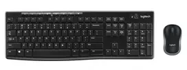Logitech MK270 belaidis klaviatūros ir pelės rinkinys, juodas