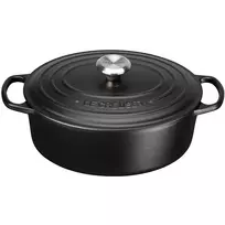 Le Creuset Signature Ovalus troškintuvas 29 cm juodas