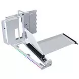 Vertikalus GPU montavimo rinkinys Lian Li G89.VG4-5-V4W.00 su PCIe 5.0 lanksčiuoju kabeliu, baltas