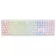 Belaidė žaidimų klaviatūra Ducky Zero 6108 Pure White su MX2A Speed-Silver jungikliais, 61% išdėstymas