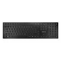 Belaidė klaviatūra Cherry KW 9100 Slim Portugal Black — 2,4 GHz ir Bluetooth, QWERTY portugališkas išdėstymas