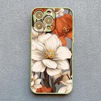 Vintage Flower Phone Case For iPhone 12 11 13 Pro Max Mini 16 15 14 Pro Max X XR XS 8 7 14 15 Plus SE Butterfly Plant Back Cover iphone 14