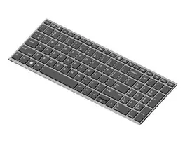 HP klaviatūra nešiojamam kompiuteriui su foniniu apšvietimu – vokiškas išdėstymas – skirta EliteBook 755 G5 (L14366-041)