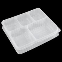 Disposable 5-Compartment Takeout Lunch Boxes 200 Sets
