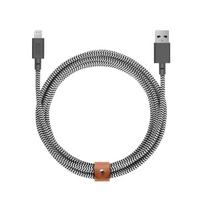 USB-A į Lightning laidas Native Union Belt Cable XL 3 m juodas baltas