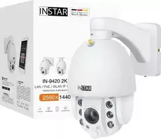 IP stebėjimo kamera Instar IN-9420 2K+ (14092) 2560x1440 pikselių PTZ LAN WLAN PoE