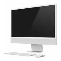 APPLE iMac Z1E2 59,62 cm 23,5 colio standartinis stiklas M4 8 branduolių CPU/8 branduolių GPU/16 branduolių N.E. 16GB 512GB SSD be Ethernet MM MaKey DE sidabrinis