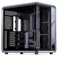 PC korpusas Jonsplus BO400CG Midi-Tower ATX su grūdinto stiklo šonine sienele, šautuvo pilkos spalvos