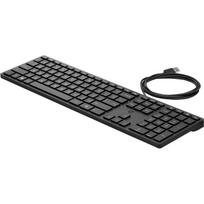 Klaviatūra HP Wired Desktop 320K, pilno dydžio, USB, juoda