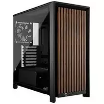 CORSAIR FRAME 4000D RS Wood Mid-Tower PC korpusas — juodas/riešutas