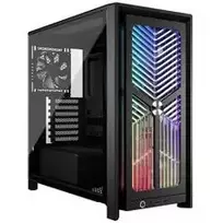 Corsair FRAME 4000X RS vidutinio bokšto korpusas juodas RGB ventiliatoriai 4x RS120 PWM