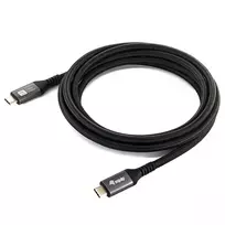 EQUIP USB4 Gen 2x2 C–C laidas 3,0 m, PD 100 W, 4K/60 Hz, 20Gbps, juodas