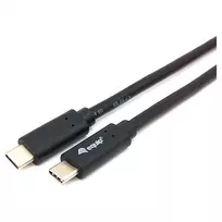 USB-C į USB-C laidas EQUIP 128348, USB 3.2 Gen 1 (5Gbps), PD 60W, 0,5 m, juodas