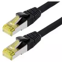 Tinklo kabelis Helos 118125 Juodas 10m Cat6a S/FTP
