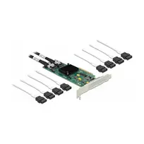DeLOCK 8 prievadų SATA PCI Express x8 kortelė su jungiamuoju kabeliu
