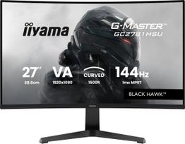 Monitorius IIYAMA G-MASTER GC2781HSU-B1 27 colių lenktas VA 1920×1080 144 Hz USB Hub Garsiakalbiai VESA Juodas