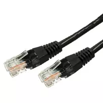 Laidas Patchcord kat. 5e RJ45 UTP 1,5m juodas