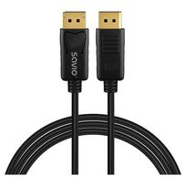 DisplayPort kabelis SAVIO CL-204 v1.4 1 m, DP 1.4 suderinamumas