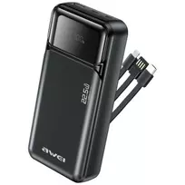 Power bank Awei PA-93 20000mAh 22.5W PD su įmontuotu įkrovimo laidu