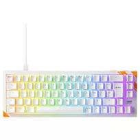 Mechaninė žaidimų klaviatūra Cherry K5 Pro TMR Compact 65% AZERTY RGB Wired USB Orange White
