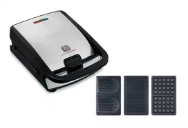 Sumuštinių keptuvė Tefal Snack Collection SW857D, nerūdijantis plienas